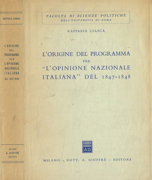 L'origine del programma per L'opinione nazionale italiana del 1847-1848 | Immagine principale