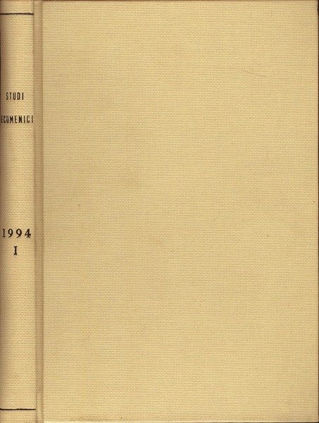 Studi ecumenici - Anno XII 1994 | Immagine principale