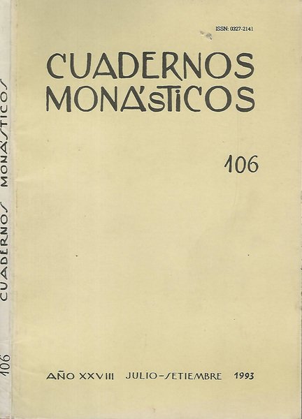 Cuadernos monasticos n. 106