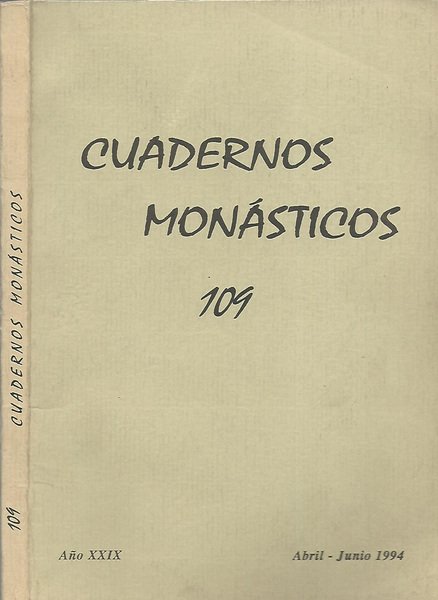 Cuadernos monasticos n. 109