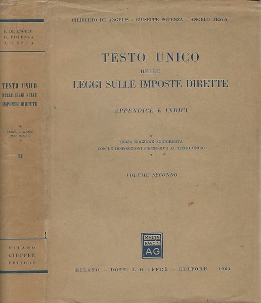 Testo Unico delle leggi sulle imposte dirette Vol. II