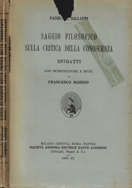 Saggio filosofico sulla critica della conoscenza