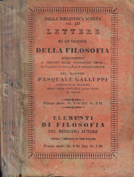 Su le vicende della filosofia relativamente ai principj delle conoscenze …
