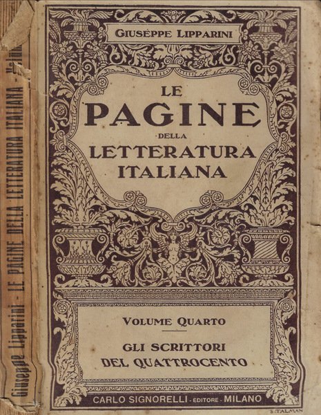 Le pagine della letteratura italiana Vol. IV- Gli scrittori del …