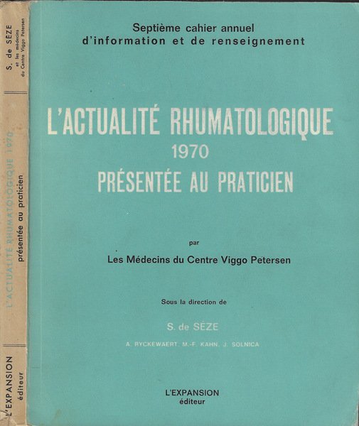 L'actualité rhumatologique 1970 présentée au praticien | Immagine principale