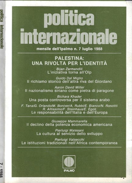Politica internazionale n. 7 anno 1988