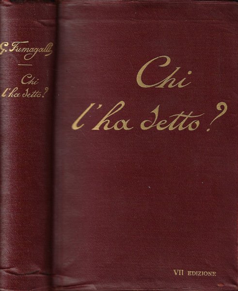 Chi l'ha detto?