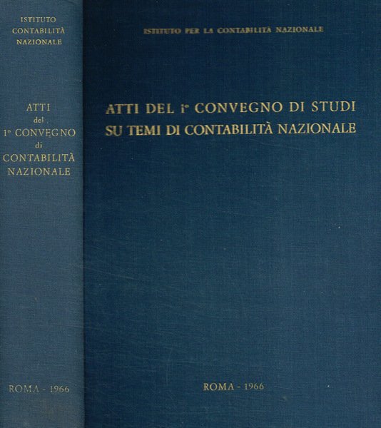 Atti del I Convegno di studi su temi di contabilità … | Immagine principale