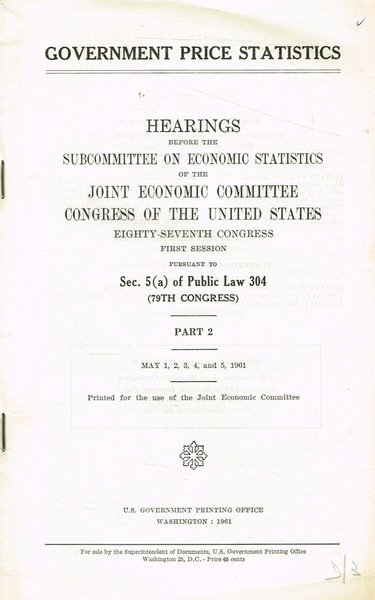 Hearings before the subcommittee on economic statistics of the joint …