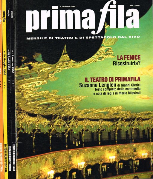 Prima Fila. Mensile di teatro e di spettacolo dal vivo. …