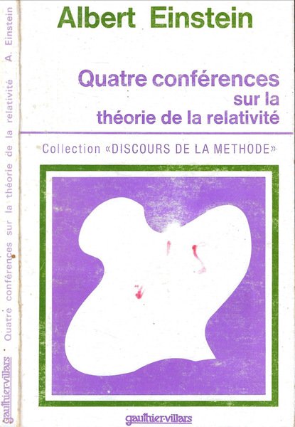 Quatre conférences sur la théorie de la relativité faites a …