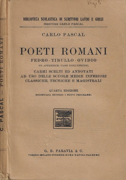 Poeti romani Fedro-Tibullo-Ovidio
