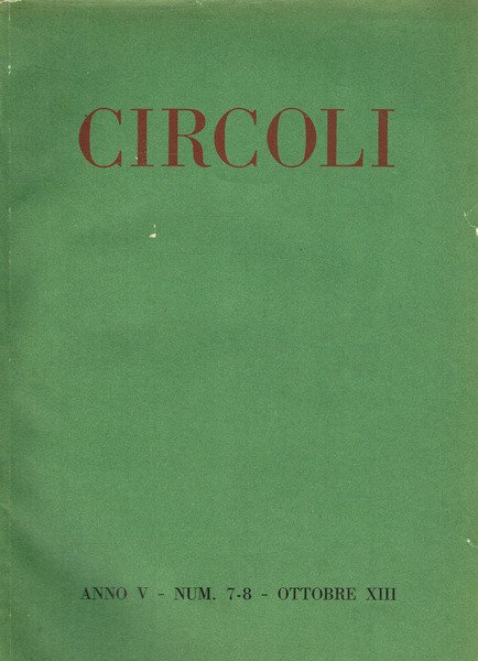 CIRCOLI anno V n.7-8 | Immagine principale
