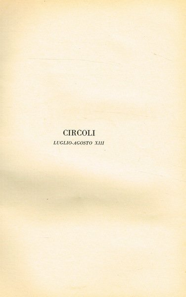 CIRCOLI anno V n.5-6 | Immagine principale