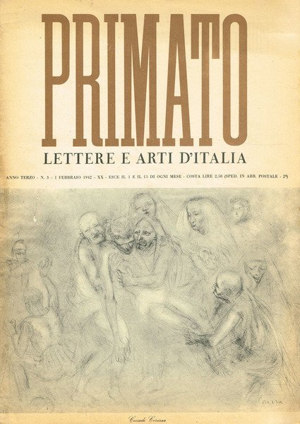 PRIMATO. LETTERE E ARTI D'ITALIA anno III n.3 | Immagine principale