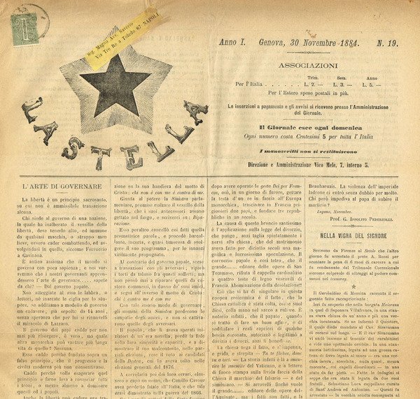 LA STELLA anno I n.19 | Immagine principale