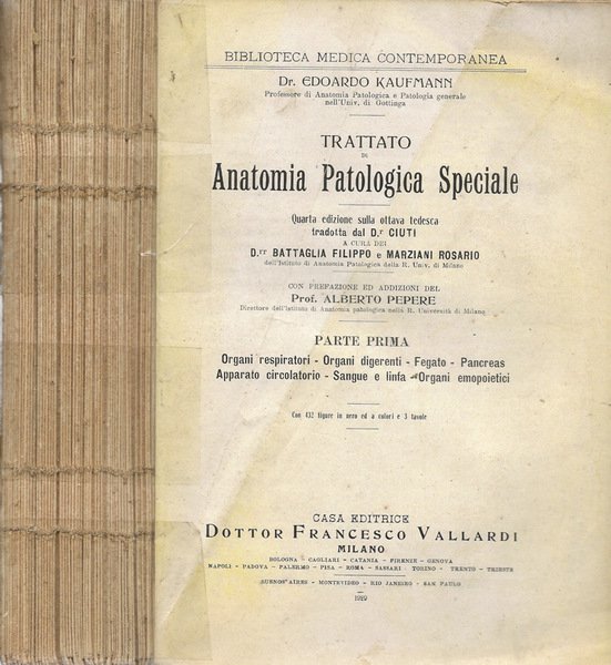 Trattato di Anatomia Patologica Speciale. Parte I