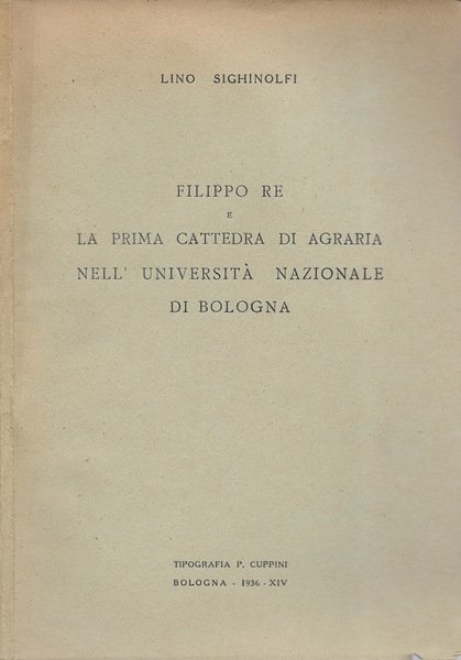 Filippo Re e la prima cattedra di agraria nell'Univesrità Nazionale … | Immagine principale