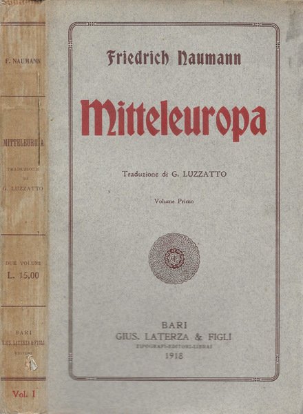 Mitteleuropa. Vol. I