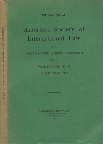 Proceedings of the American Society of International Law at its …