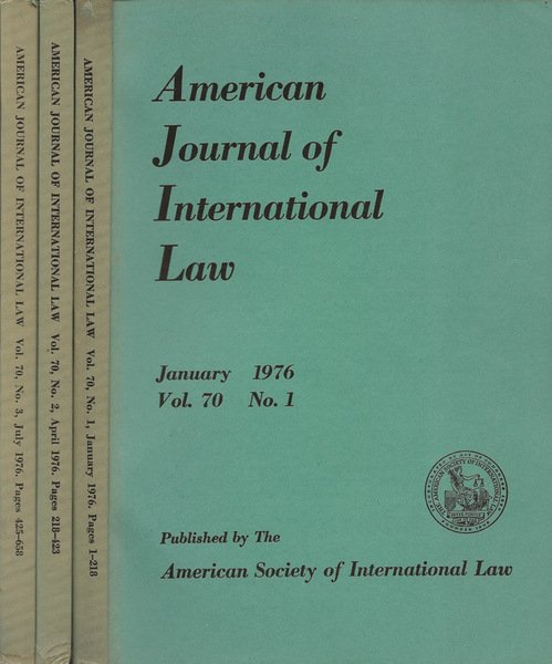 American Journal of International Law | Immagine principale
