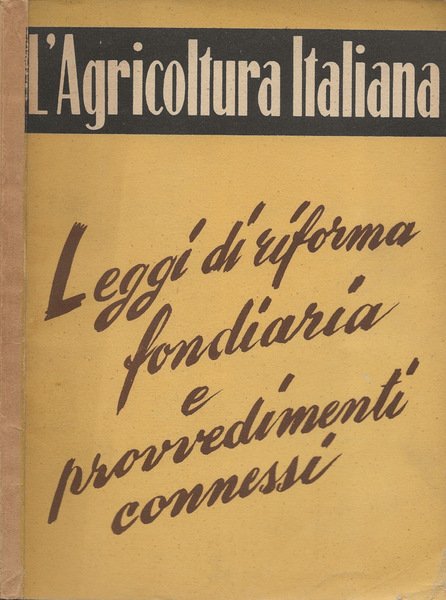 L'Agricoltura Italiana. Rivista quindicinale. Fascicolo del 12-5-1952