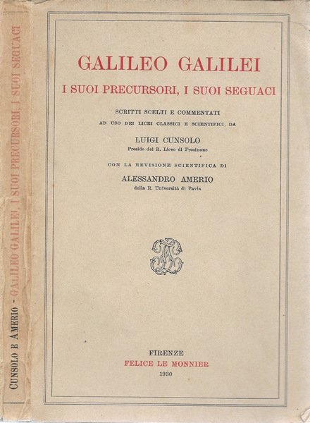 Galileo Galilei. I suoi precursori, i suoi seguaci | Immagine principale