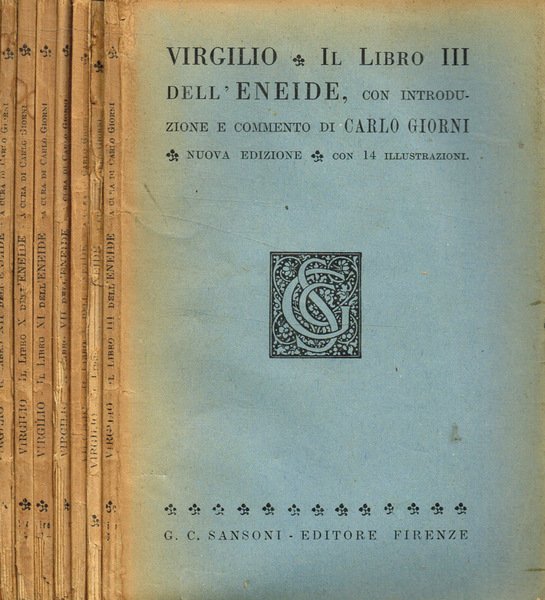 Il libro dell'Eneide vol.I, III, IV, V, VII, X, XI, … | Immagine principale
