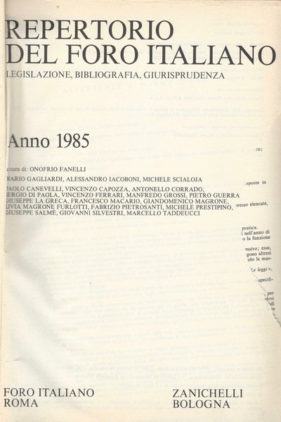 Repertorio del Foro Italiano