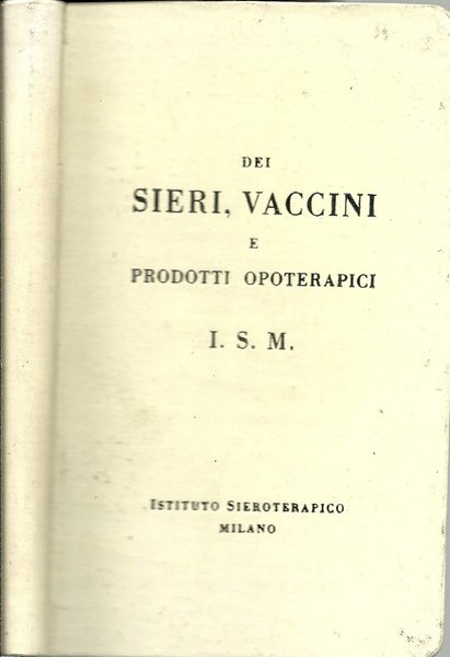 DEI SIERI, VACCINI E PRODOTTI OPOTERAPICI I.S.M. | Immagine principale