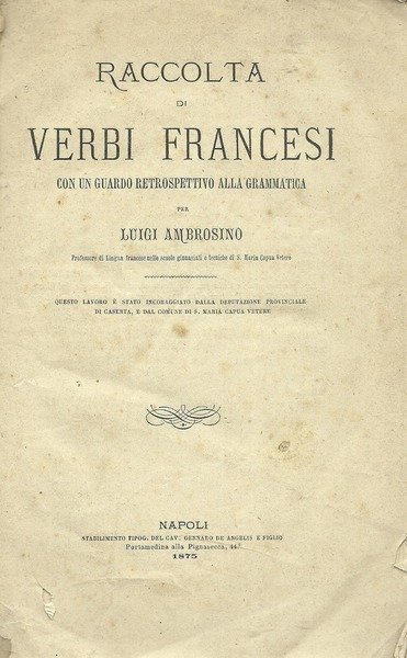 RACCOLTA DI VERBI FRANCESI