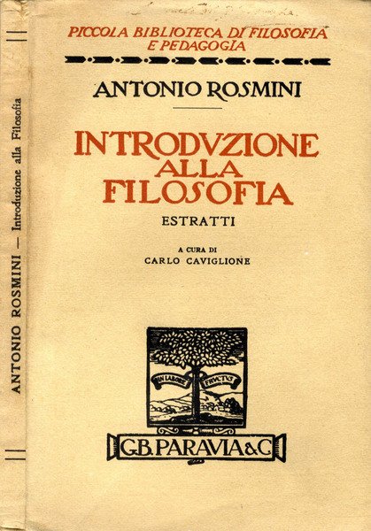 INTRODUZIONE ALLA FILOSOFIA