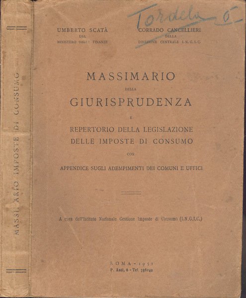Massimario della Giurisprudenza | Immagine principale