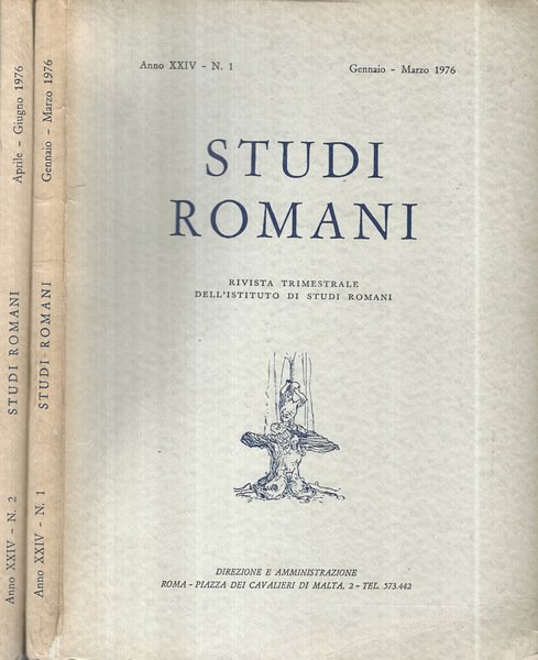 Studi Romani - Anno XXIV N. 1 Gennaio - Marzo …