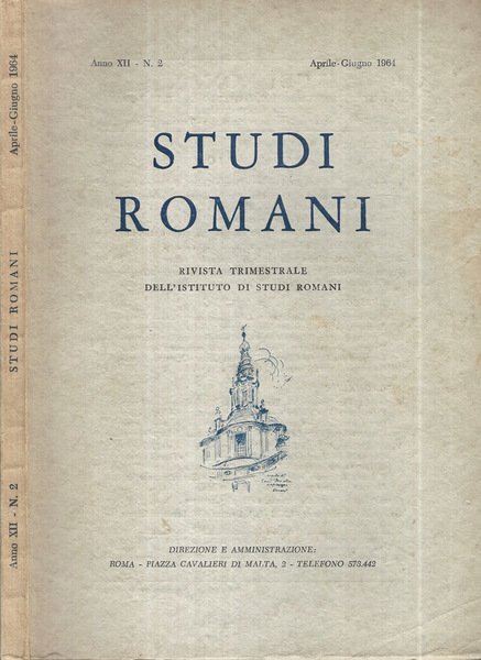 Studi Romani Anno XII Numero 2 Aprile Giugno 1964 | Immagine principale