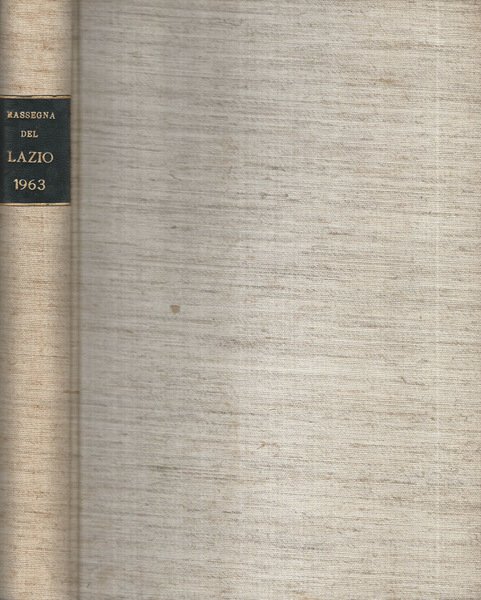 Rassegna del Lazio Anno Decimo 1963