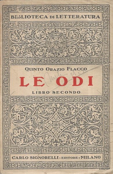 Le Odi Libro Secondo | Immagine principale