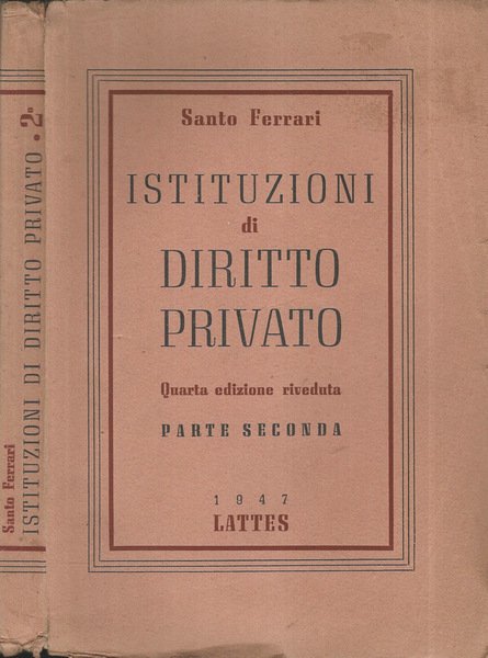 Istruzioni di Diritto Privato Parte II | Immagine principale