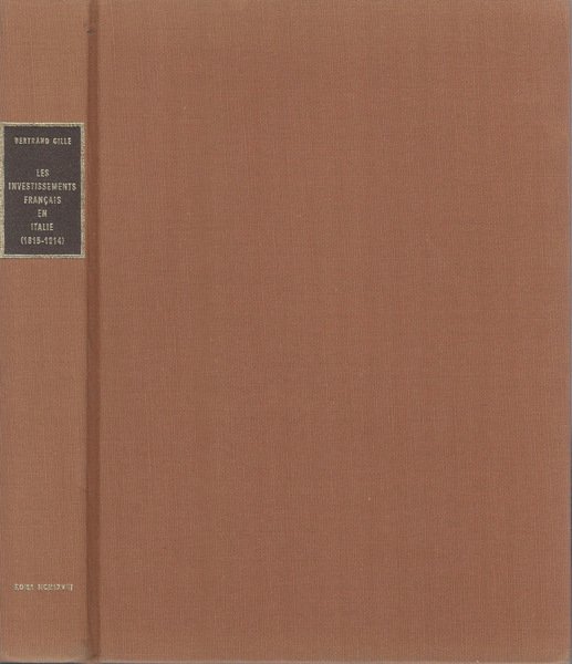Les Investiment Francaise en Italie 1815 - 1914 | Immagine principale