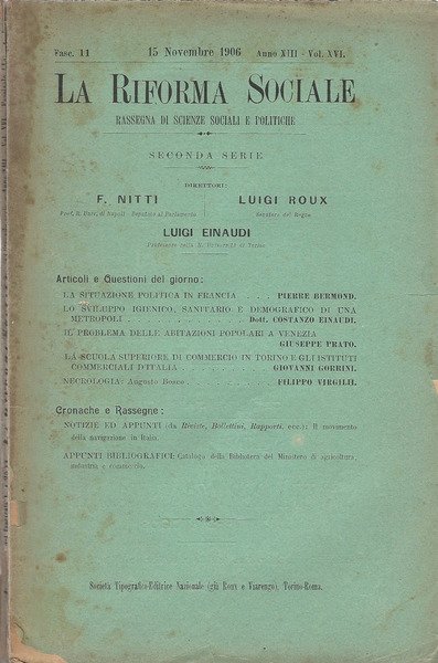La Riforma Sociale Fasc. 11