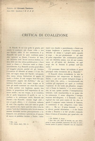 Critica di coalizione