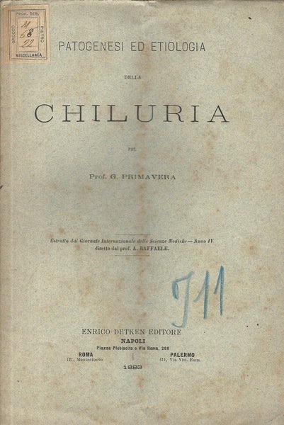 Patogenesi ed etiologia della Chiluria
