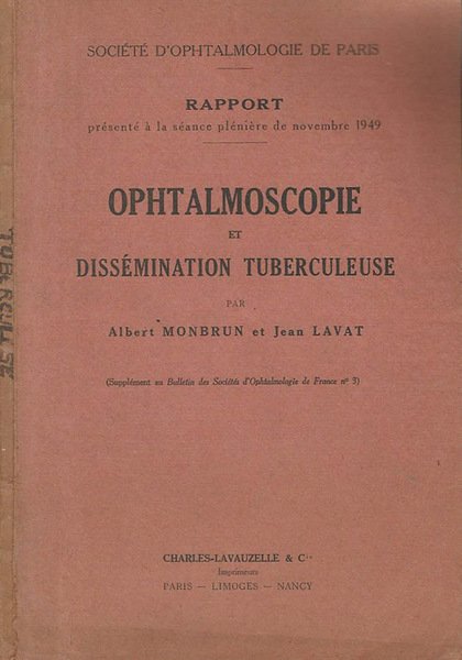 Societe D'Ophtalmologie De Paris - Rapport presente a la seance …