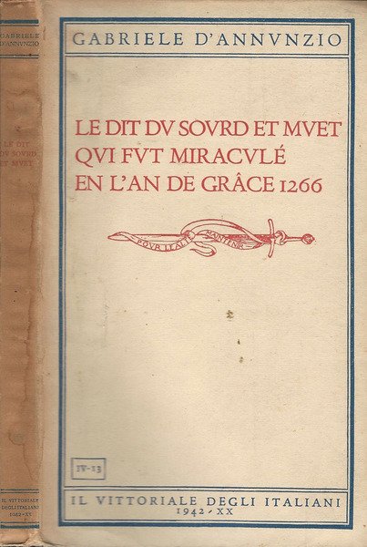 Le dit du sourd et muet qui fut miraculé en …