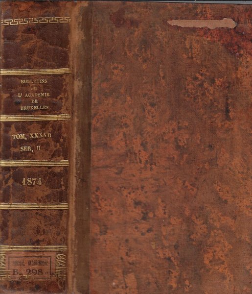 Bulletins de l'Académie Royale des sciences, des lettres et des … | Immagine principale