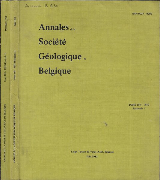 Annales de la Société Entomologique de Belgique tome 105 anno …