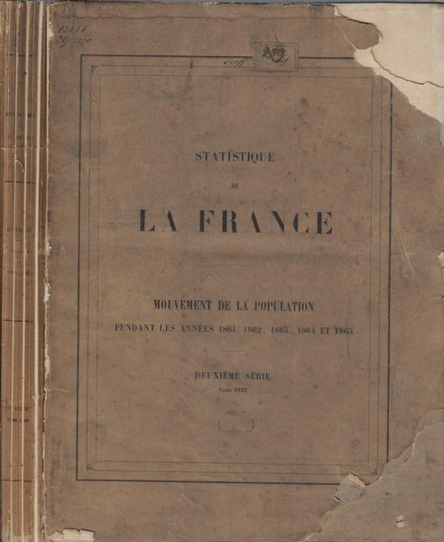 Statistique de la France deuxième sèrie Tome XVIII