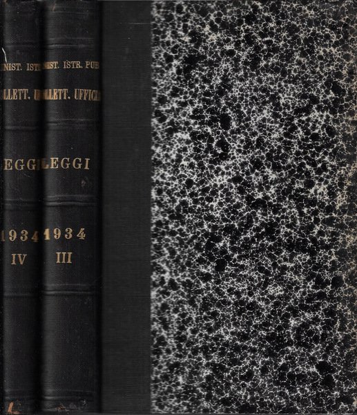 Ministero dell'Educazione Nazionale bollettino ufficiale parte I leggi, regolamenti e …