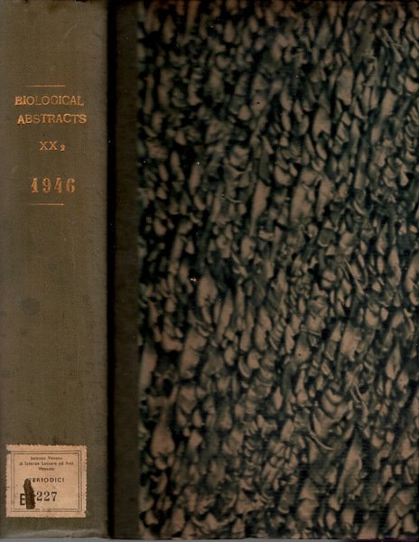 Biological Abstracts Vol 20 part II 1946 | Immagine principale