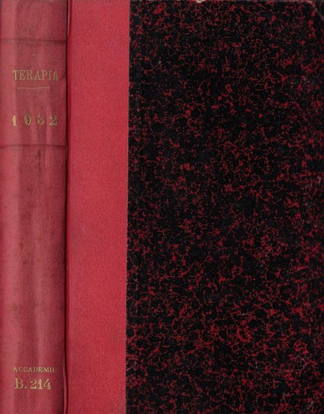 Terapia bollettino dell'Istituto sieroterapico milanese anno XXII (1932) N. 151-162 | Immagine principale